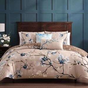 Bebejan Blue Blossom Reversible King Comforter